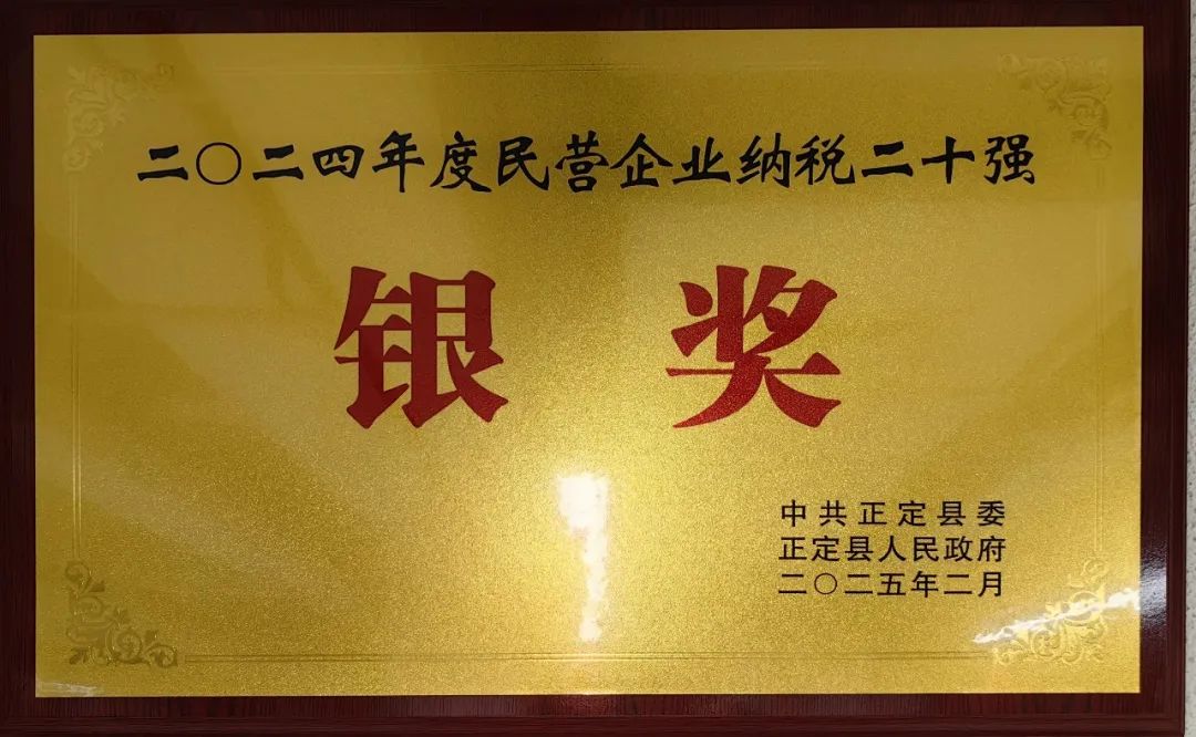榮譽(yù) | 石家莊常宏建筑裝飾工程有限公司榮獲“2024年度民營企業(yè)納稅二十強(qiáng)-銀獎(jiǎng)”